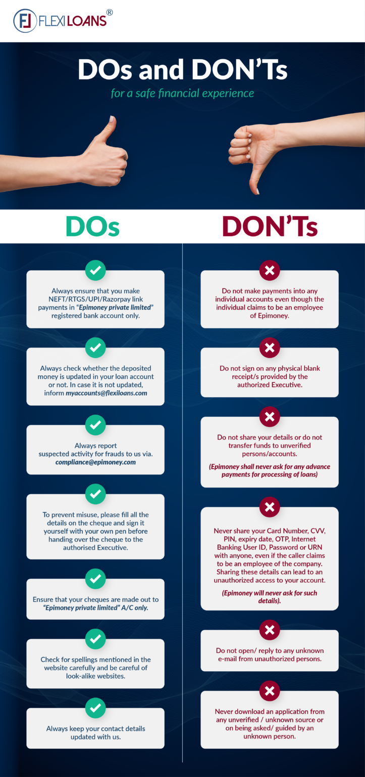 Dos and Don'ts For a Safe Financial Experience