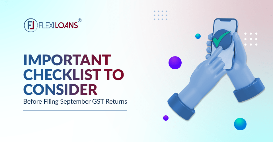 Checklist For Filing September GST Returns