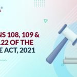 Sections 108, 109, and 113 to 122 of the Finance Act, 2021